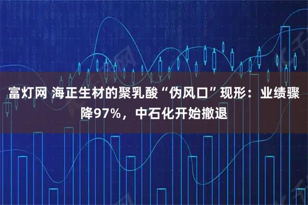 富灯网 海正生材的聚乳酸“伪风口”现形：业绩骤降97%，中石化开始撤退